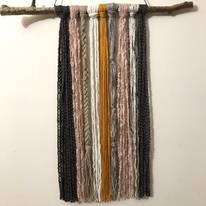 Florian Birchwood 28” Yarn Wall Hanging Tapestry